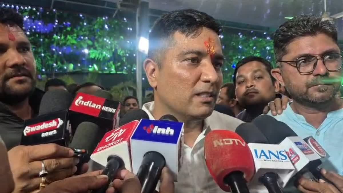 Chaitanya Baghel welcome in Bhilai