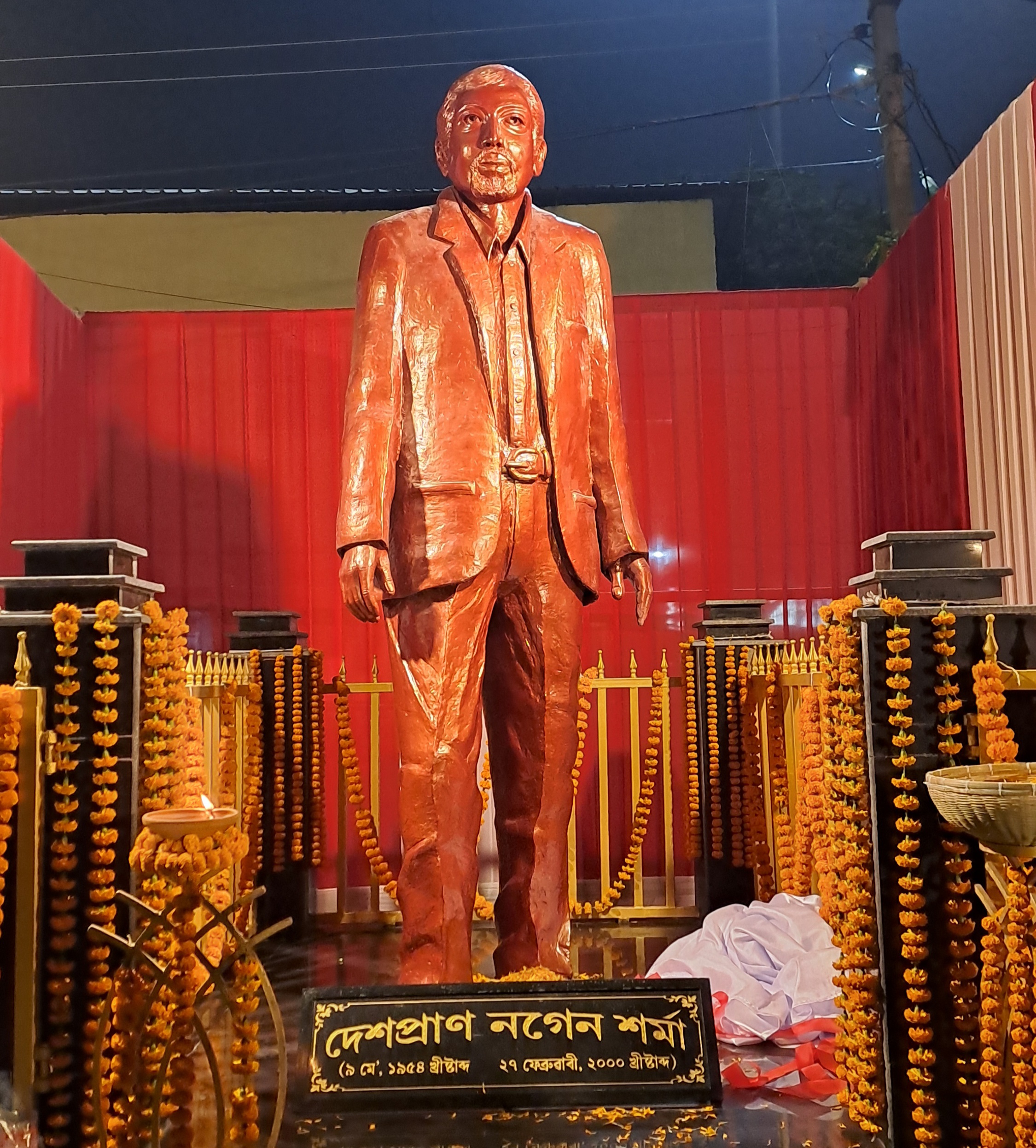 Nagen Sarma statue Nalbari