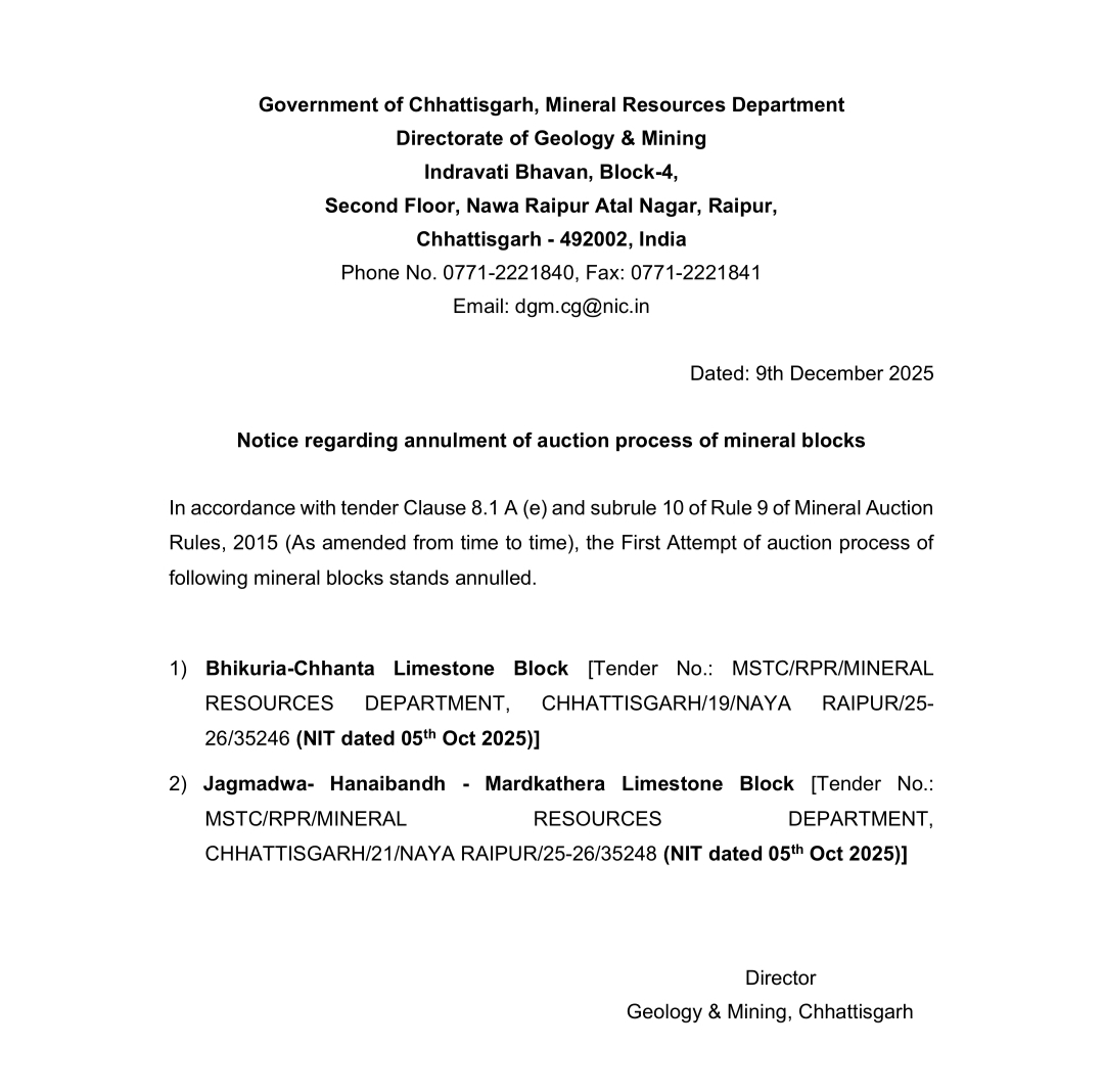 Khairagarh Limestone Mining