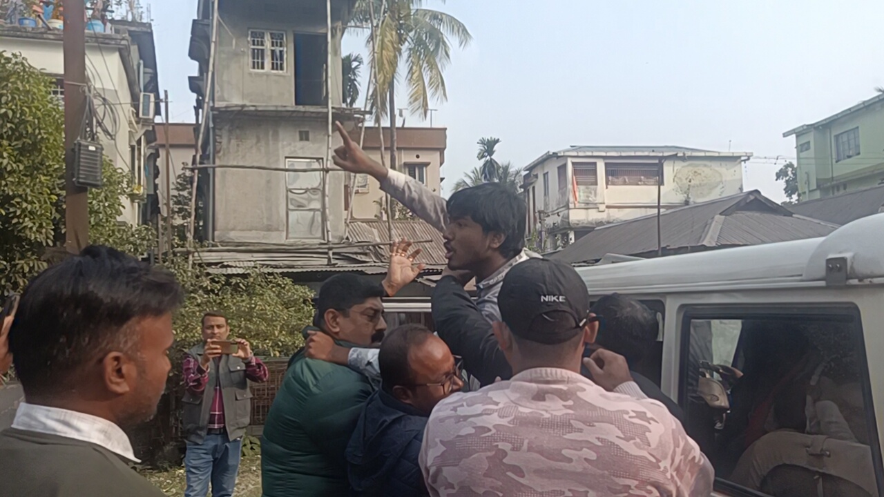 student protest in siliguri