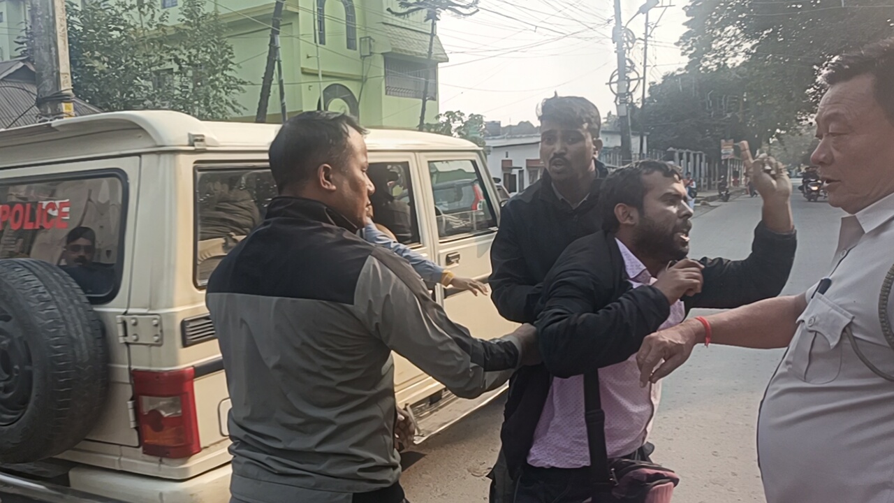 student protest in siliguri