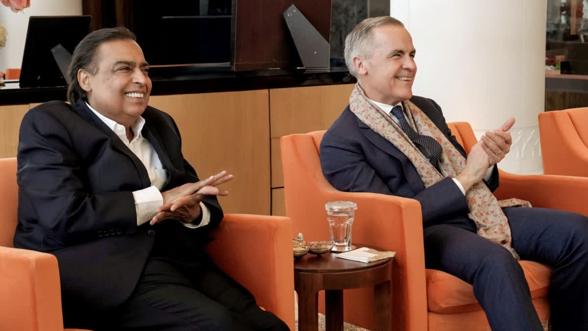 CANADA PM CARNEY AND MUKESH AMBANI