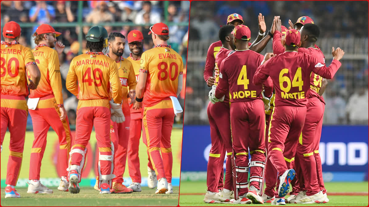 West Indies and Zimbabwe Cricket Teams