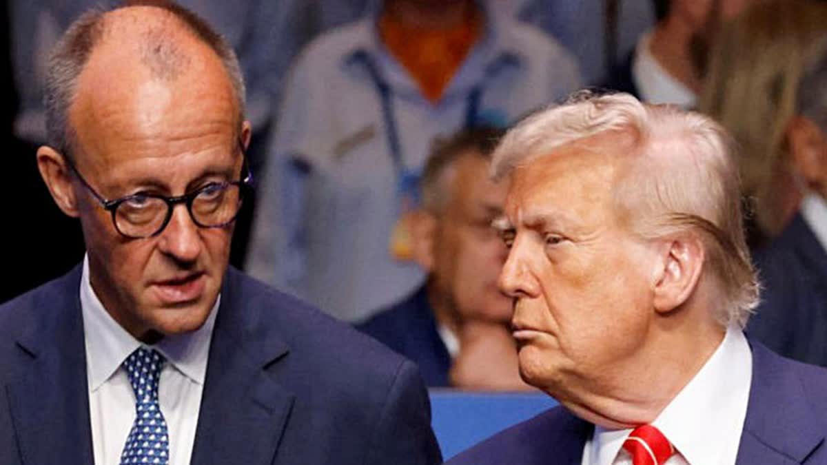 ട്രംപ്  ജർമ്മൻ ചാൻസലർ  വൈറ്റ് ഹൗസ്  ഫ്രെഡറിക് മെർസ്