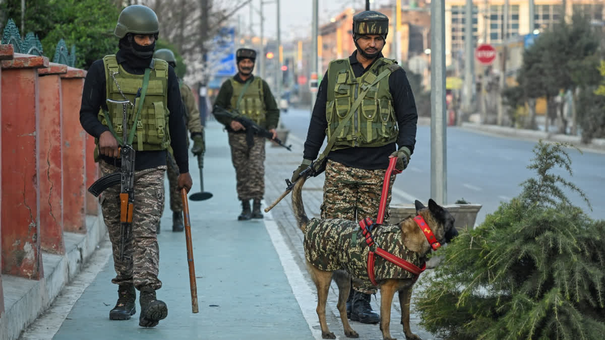 Paramilitary forces patrol in Srinagar amid curbs to foil Shia protests against Ayatollah Khamenei assassination