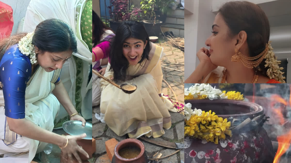 പൊങ്കാല സമര്‍പ്പിച്ച് താരങ്ങള്‍  പൊങ്കാല സമര്‍പ്പിച്ച് ആനി  ആറ്റുകാല്‍ പൊങ്കാല അതിദി രവി  ആറ്റുകാല്‍ പൊങ്കാല അന്ന രേഷ്മ