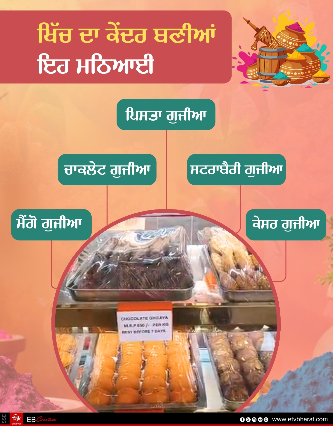 COLORFUL FLAVOR Gujhia