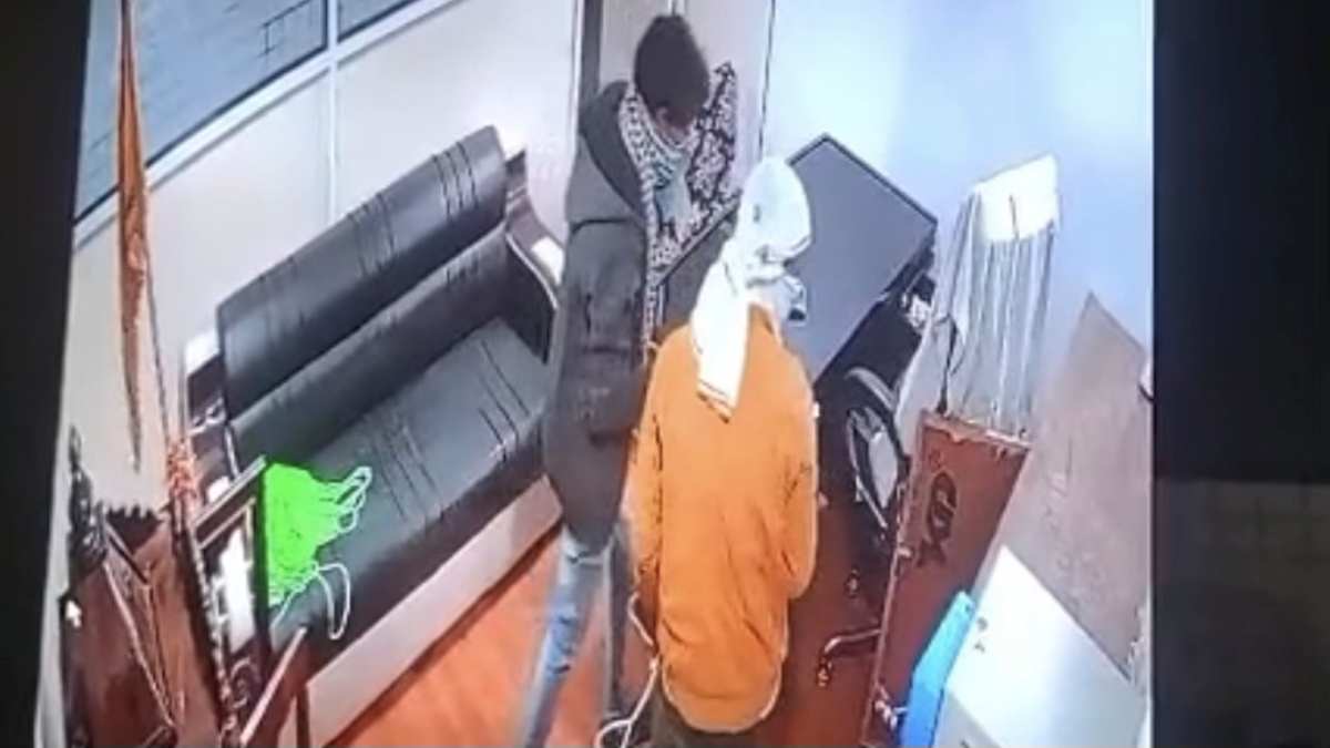 factory Workers locked thieves office
