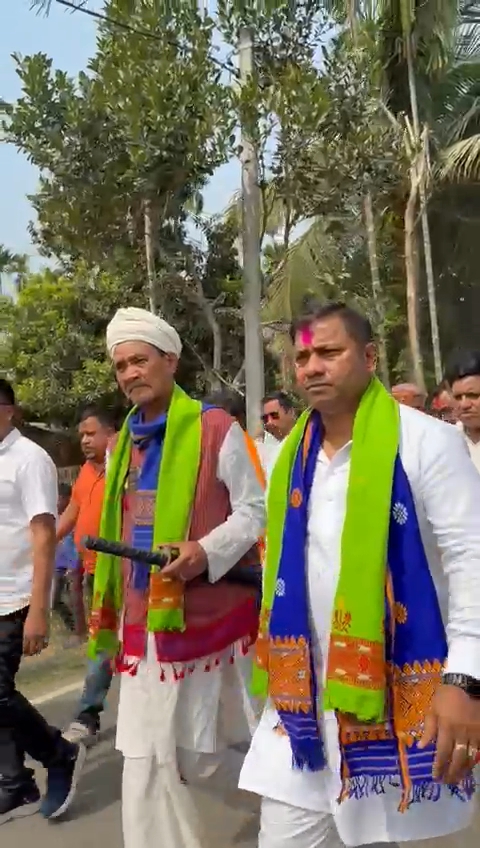 Holi festival celebrated at Dhopguri Dimoria