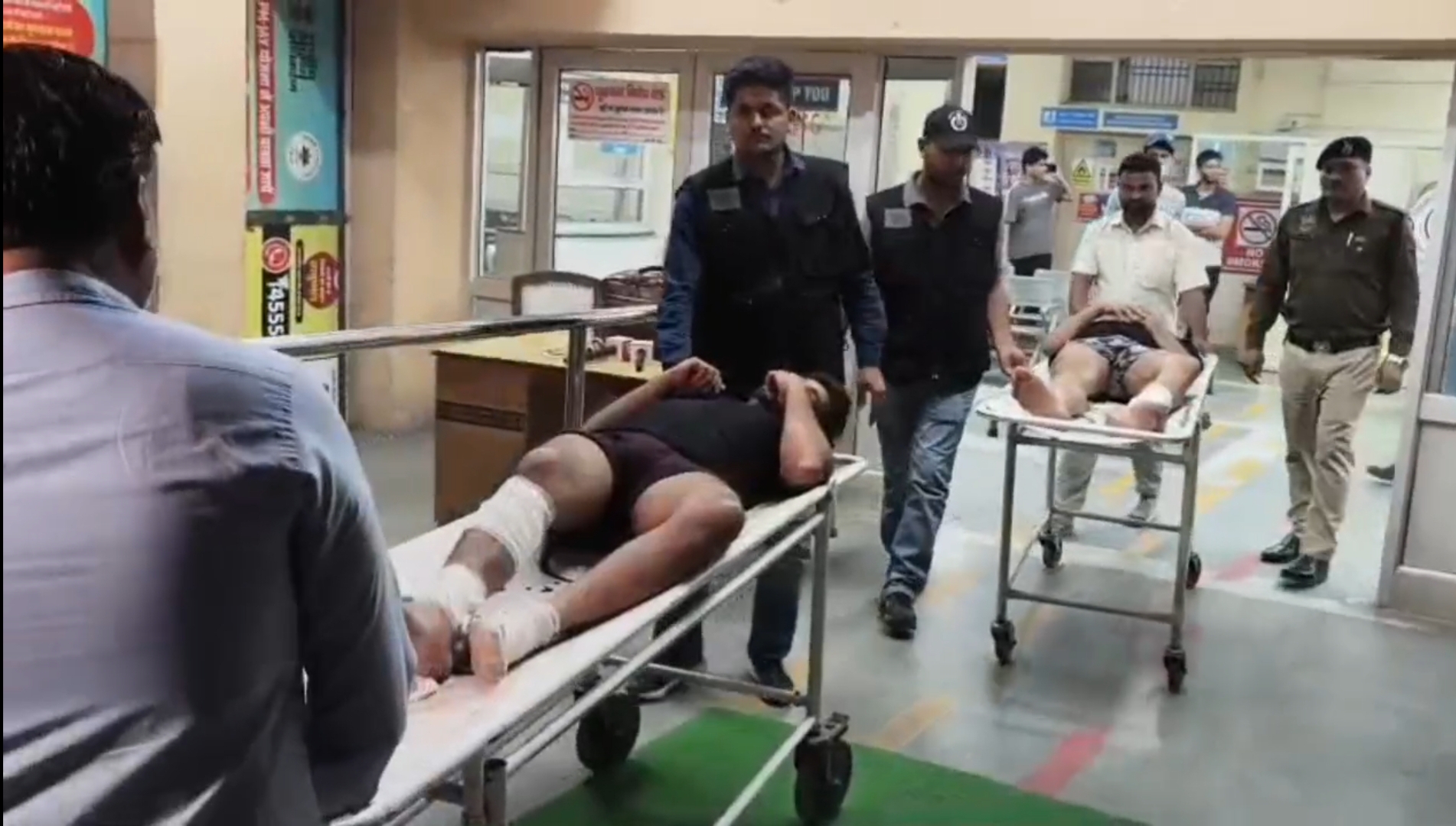 Encounter between police and criminals in Karnal two criminals were shot in the leg