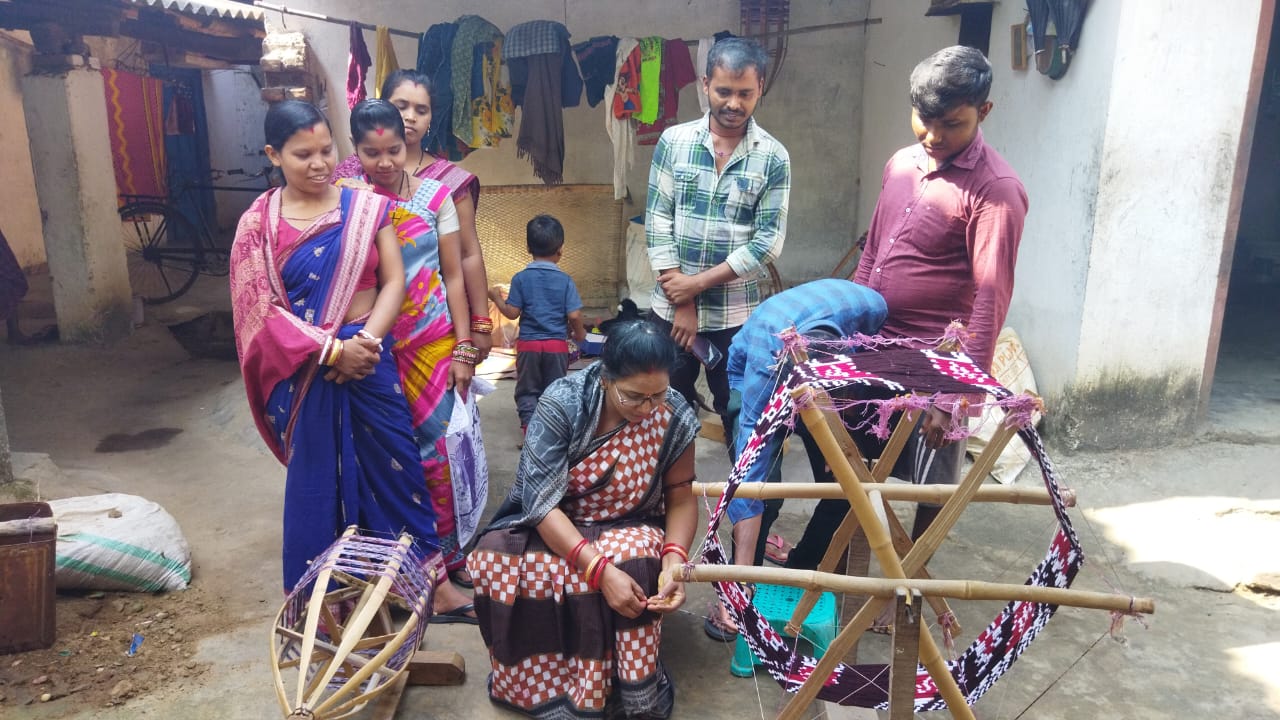 Sambalpur Woman weaver