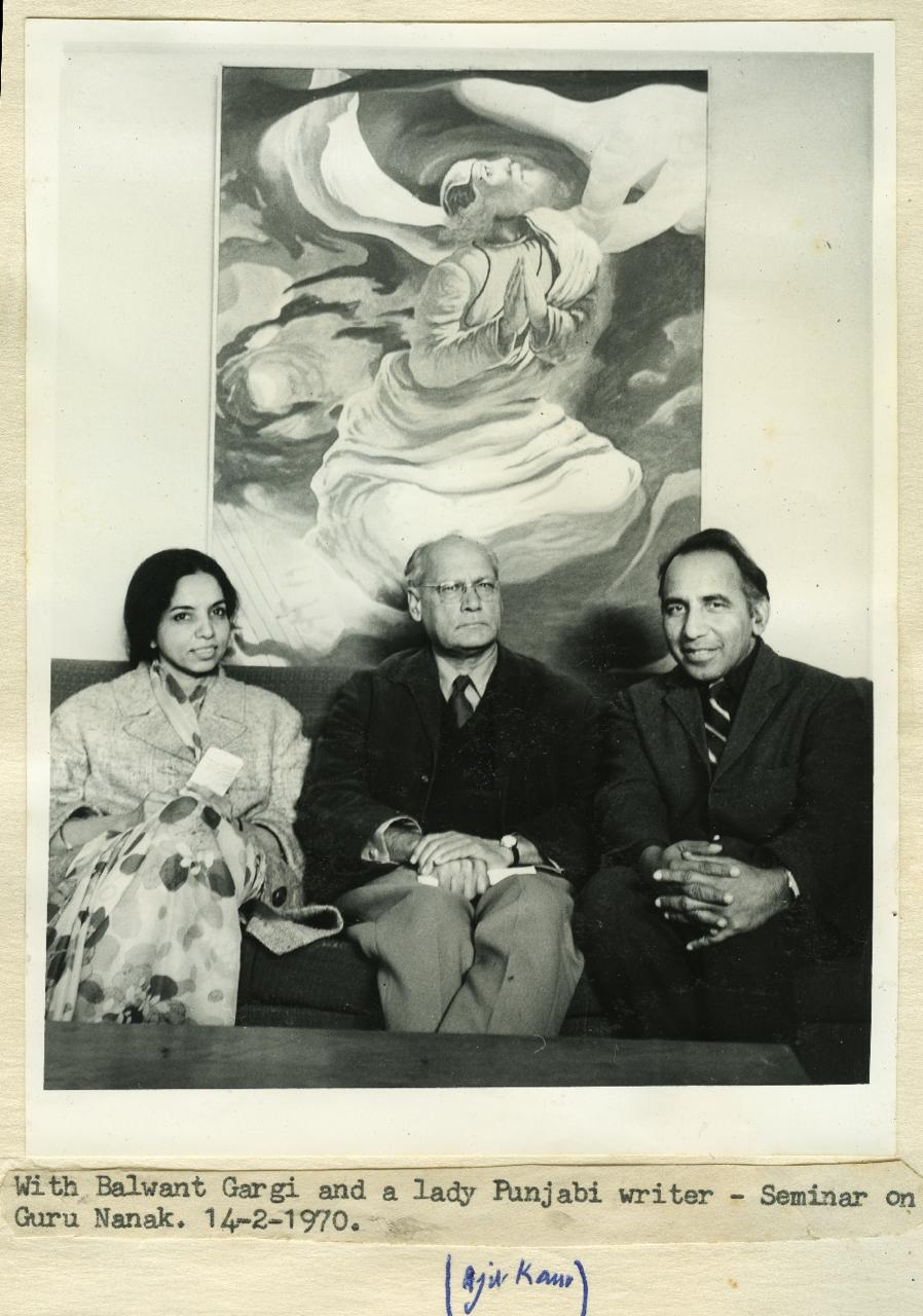 Dr. MS Randhawa with Balwant Gargi