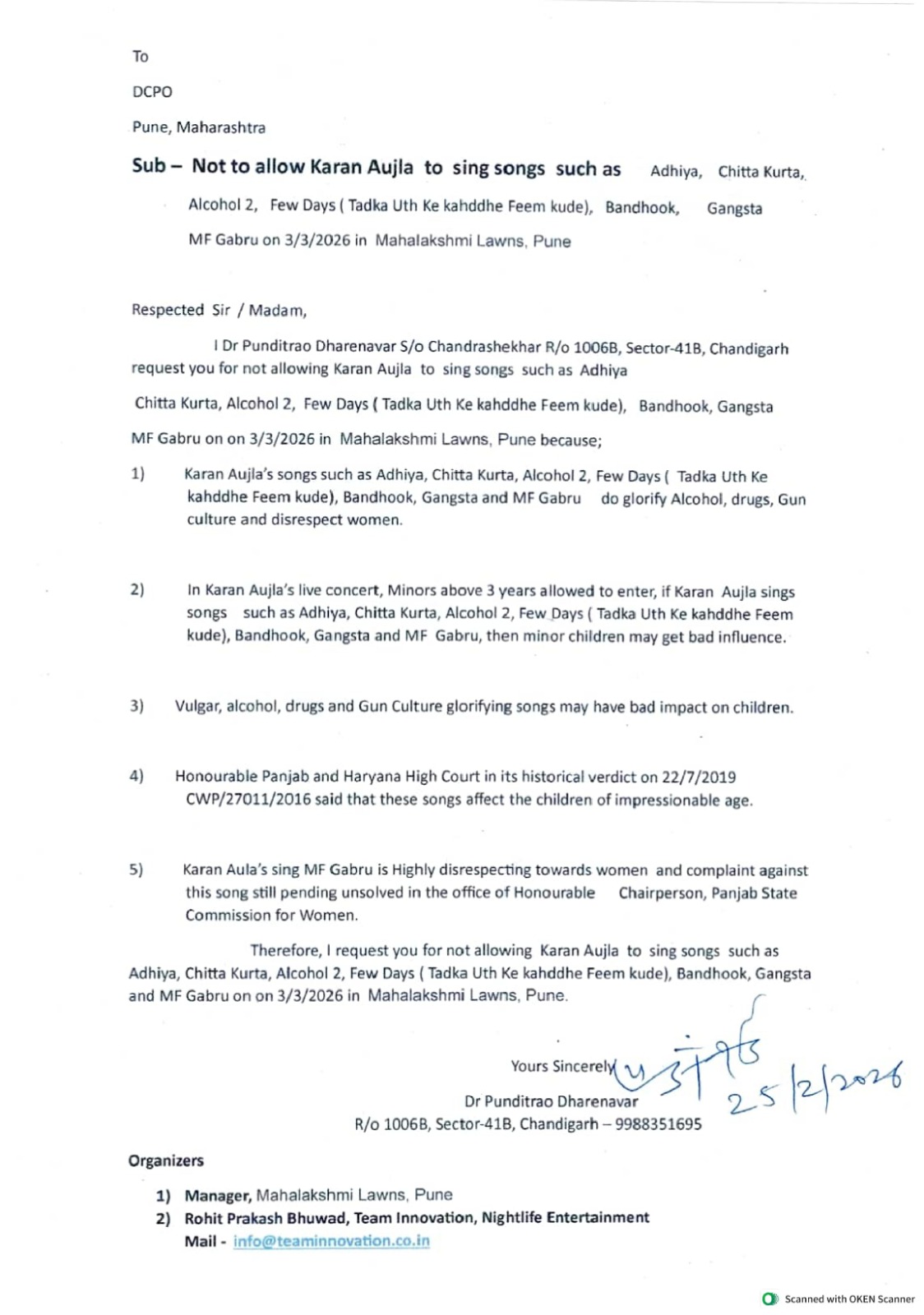 Karan Aujla Controversy