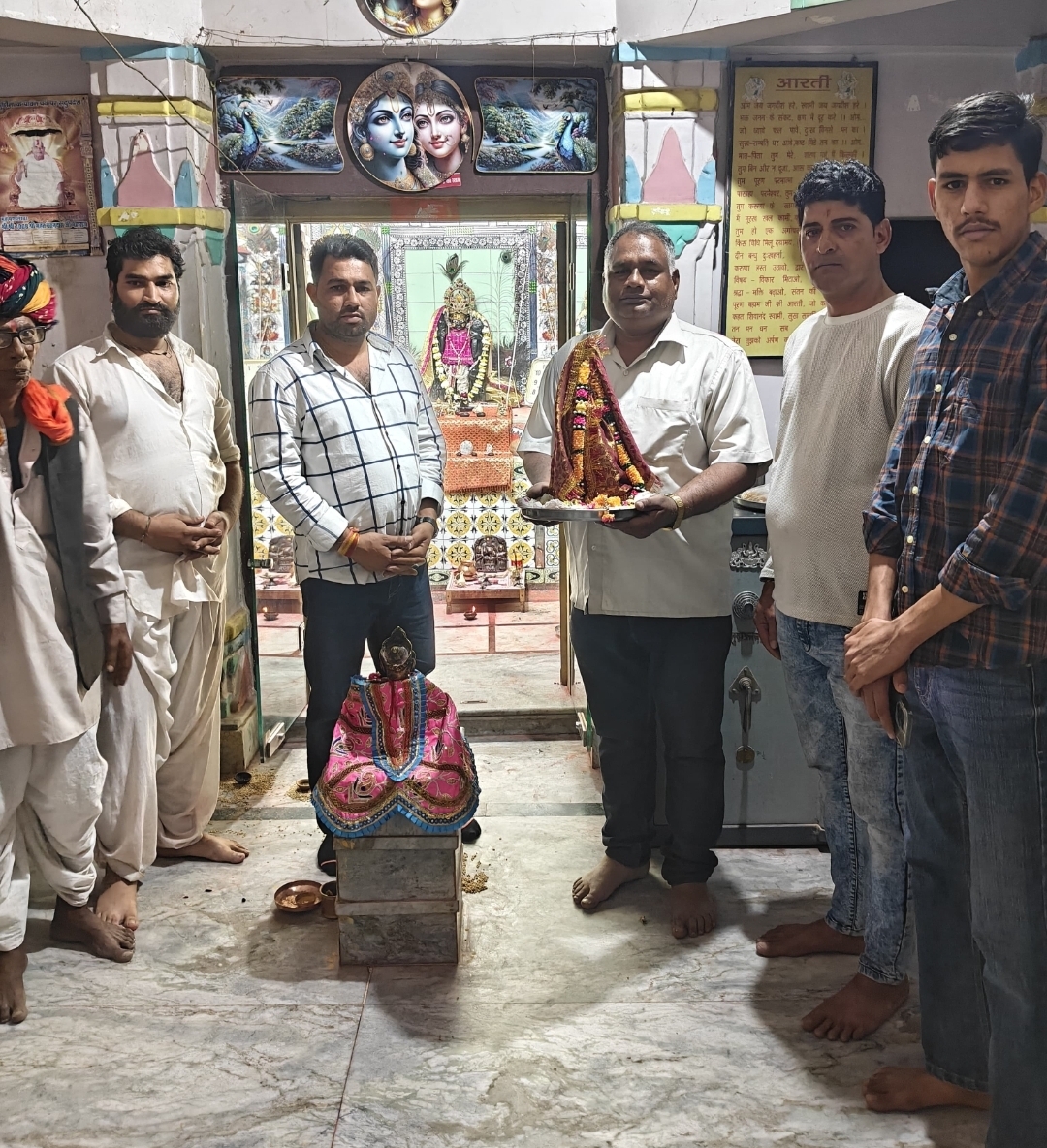 भीलवाड़ा में सोने के प्रह्लाद और चांदी की होलिका की पूजा