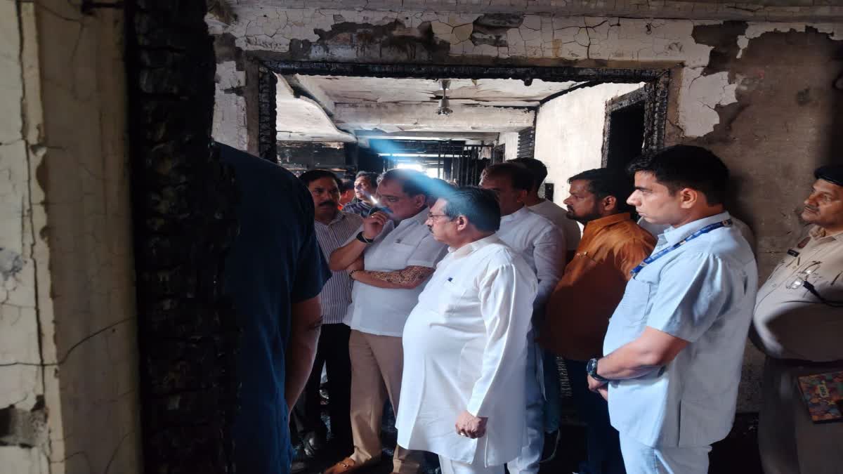 केंद्रीय राज्य मंत्री ने घटनास्थल का किया निरीक्षण