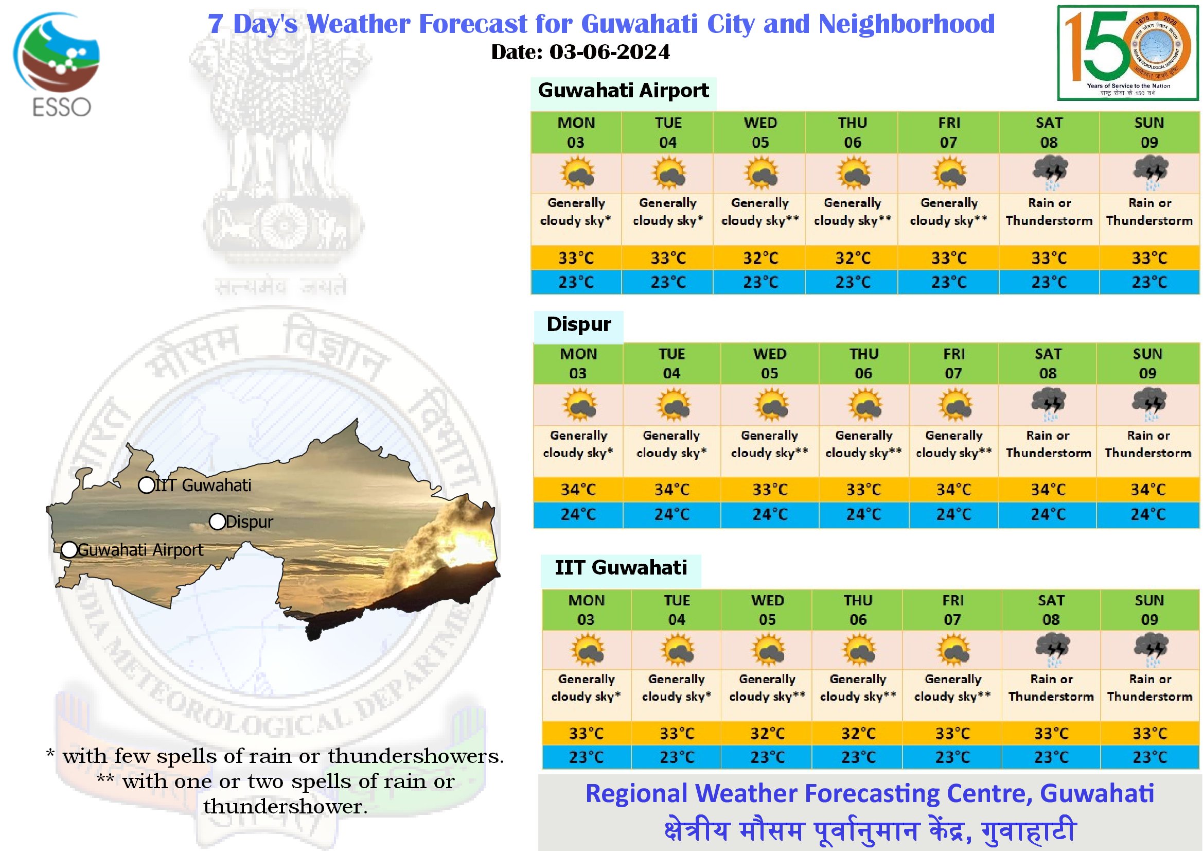 Assam Weather forecast