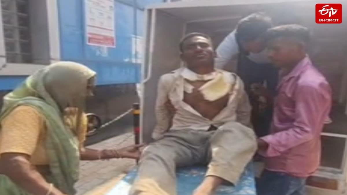 कानपुर में फूल तोड़ रहे किसान पर जंगली जानवर का हमला.