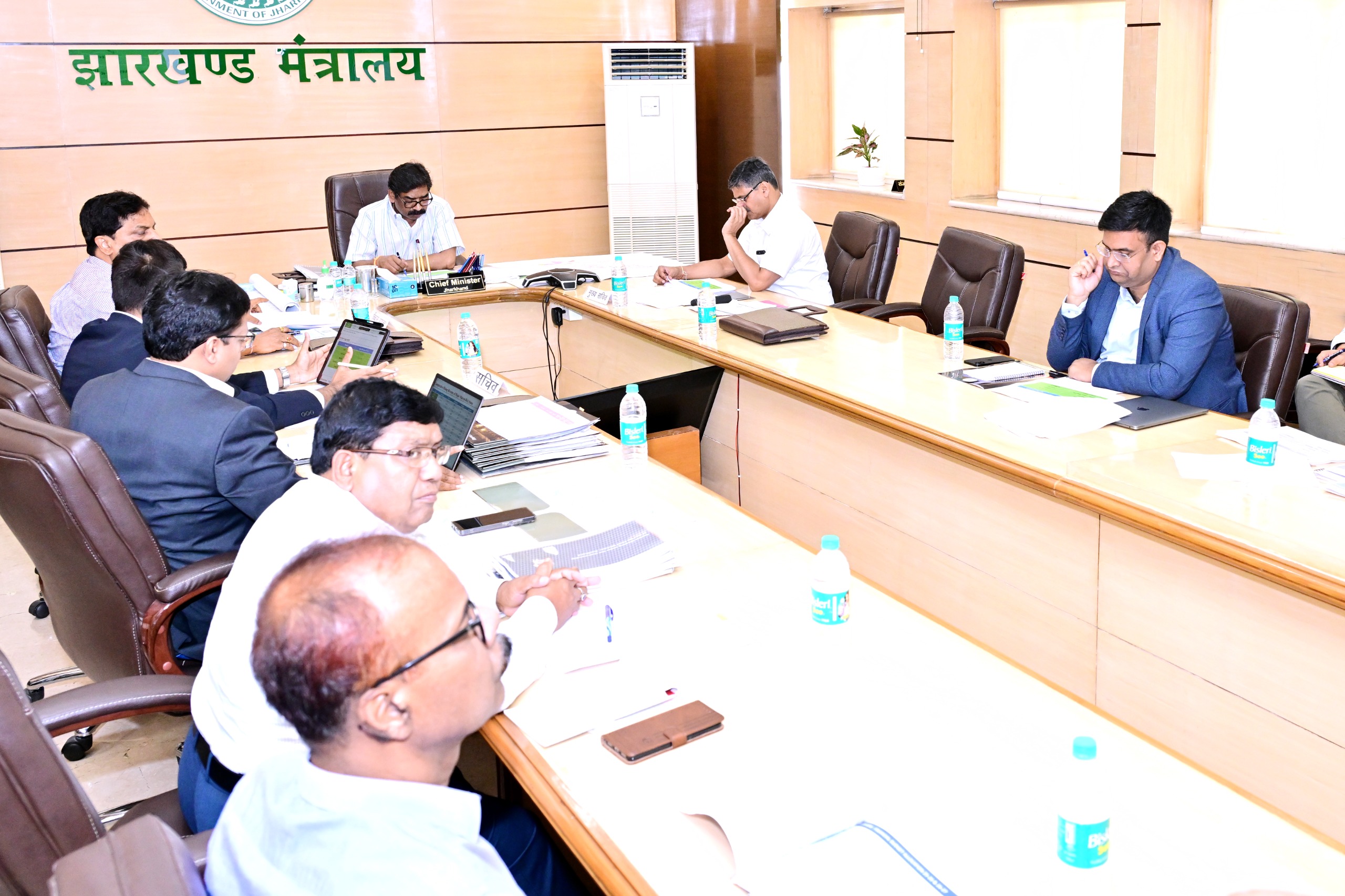Hemant Soren Review Meeting