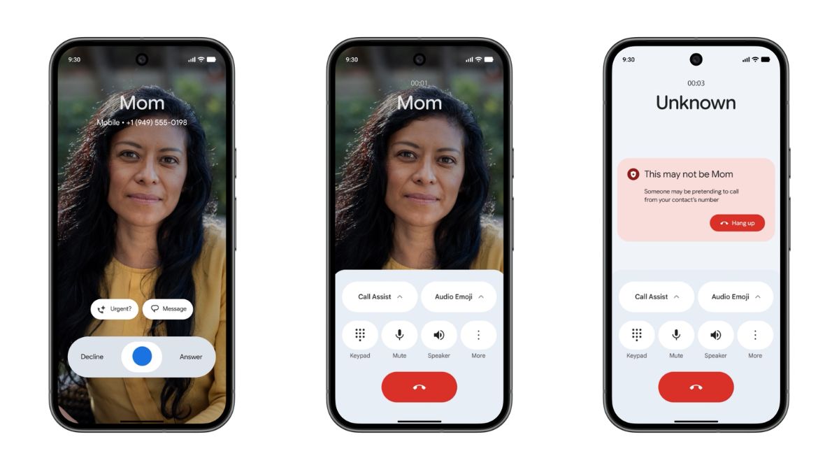 The feature finds out in the background whether the call is from the original contact