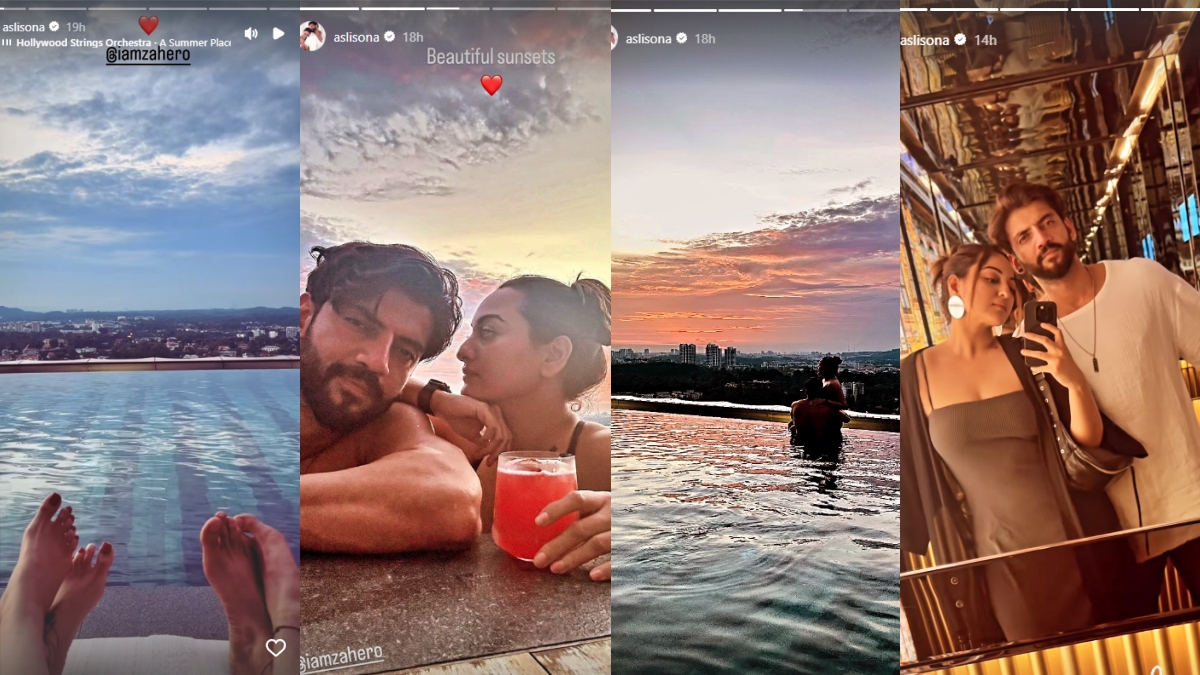 Sonakshi Sinha enjoys sunset with husband Zaheer Iqbal, shares romantic pics