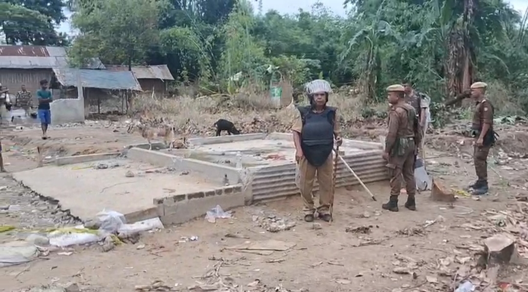 Eviction drive on the encroached land at three locations in Lakhimpur