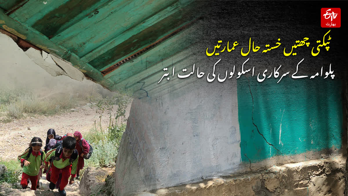 ٹوٹی چھتیں خستہ عمارتیں اور محدود کلاس رومز، پلوامہ کے سرکاری اسکولوں کی تلخ حقیقت