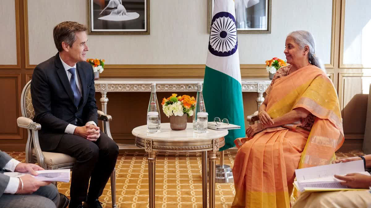 finance minister invites french investors to join developed india 2047 initiative Urdu News