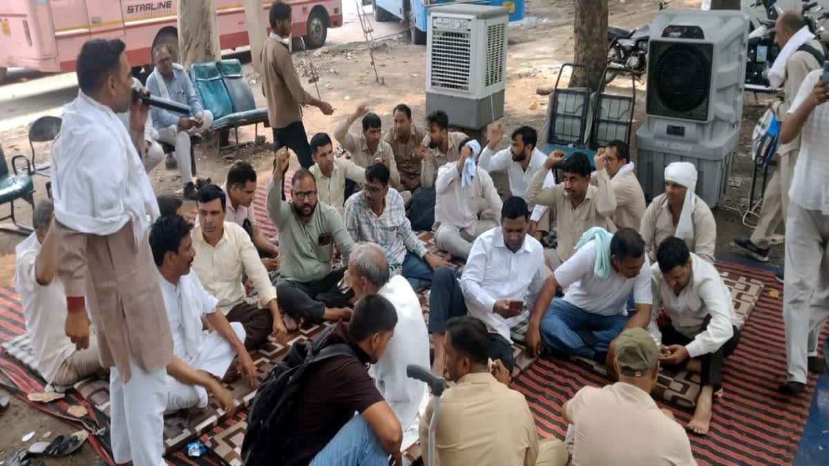 Hisar Roadways Employees Protest
