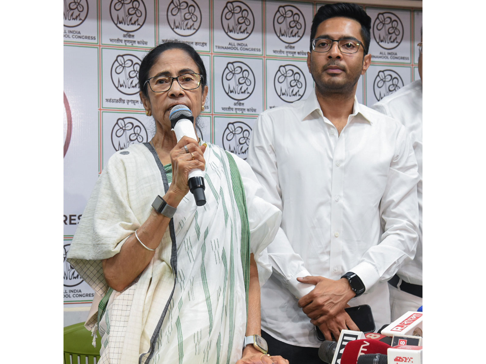 Abhishek Banerjee and Mamata Banerjee
