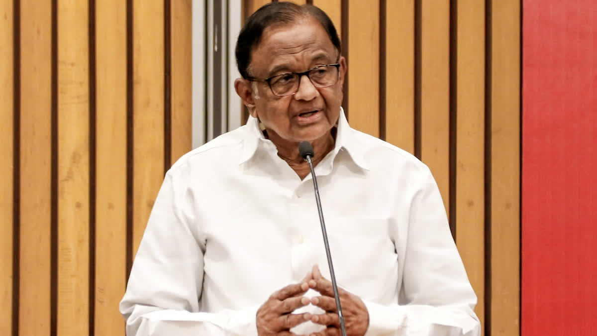 FILE- Senior Congress leader P Chidambaram