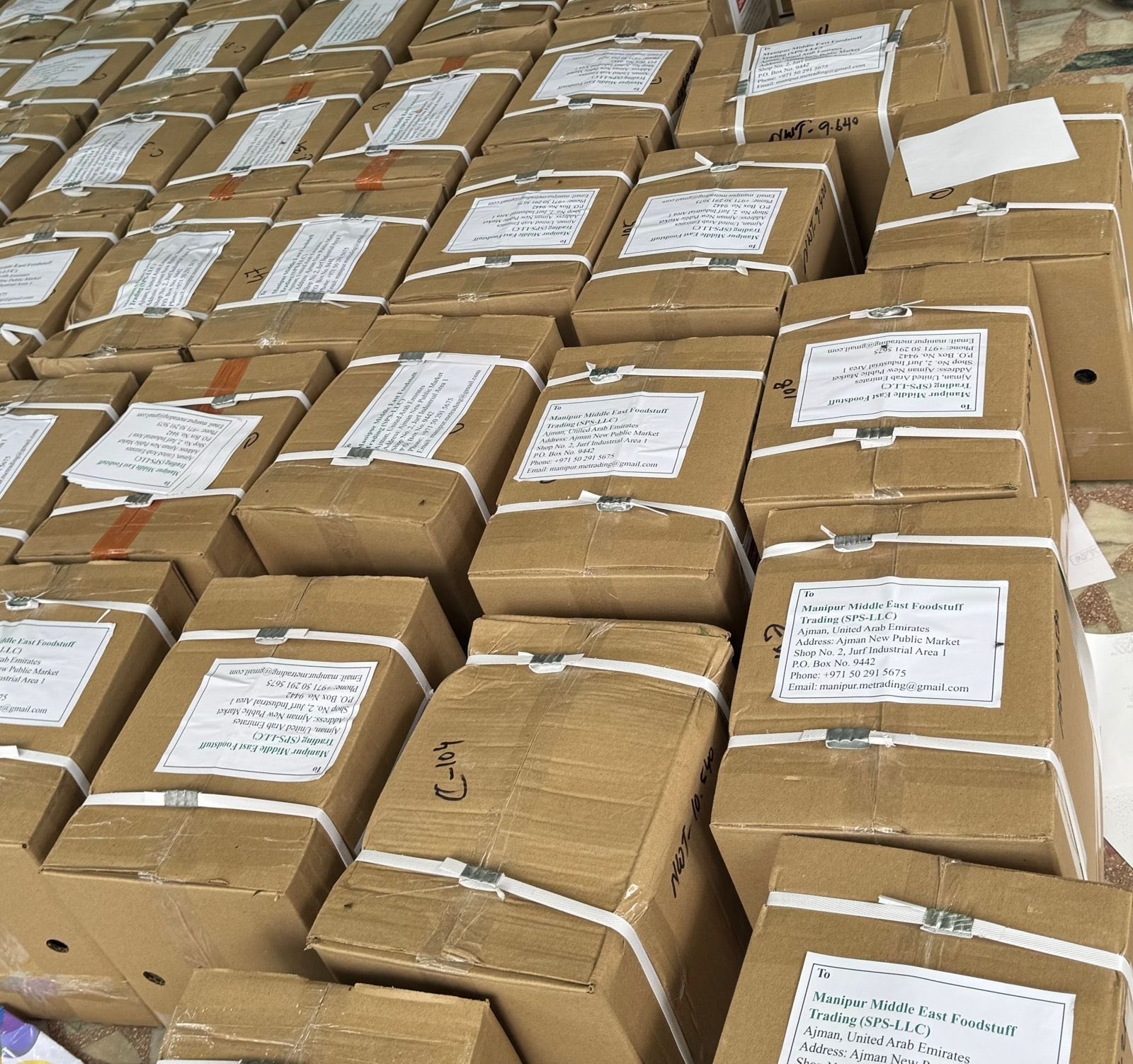 for the first time Pineapple exports from Assam to the United Arab Emirates