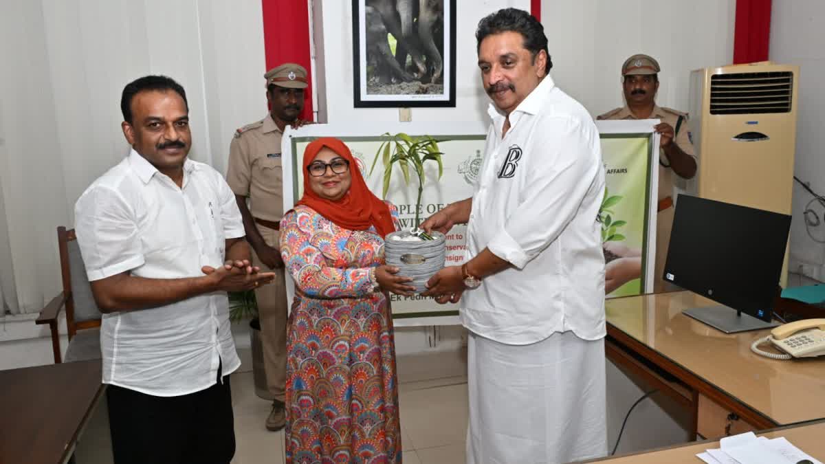 FIVE MILLION PROJECT  shibu baby john  Aminath Shifana Kerala visit  India Maldives green initiative