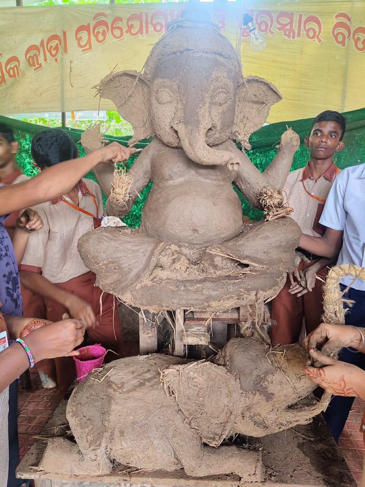 Ganesh Puja 2026: Hearing-Impaired Children In Bhubaneswar Make Eco-Friendly Clay Idols
