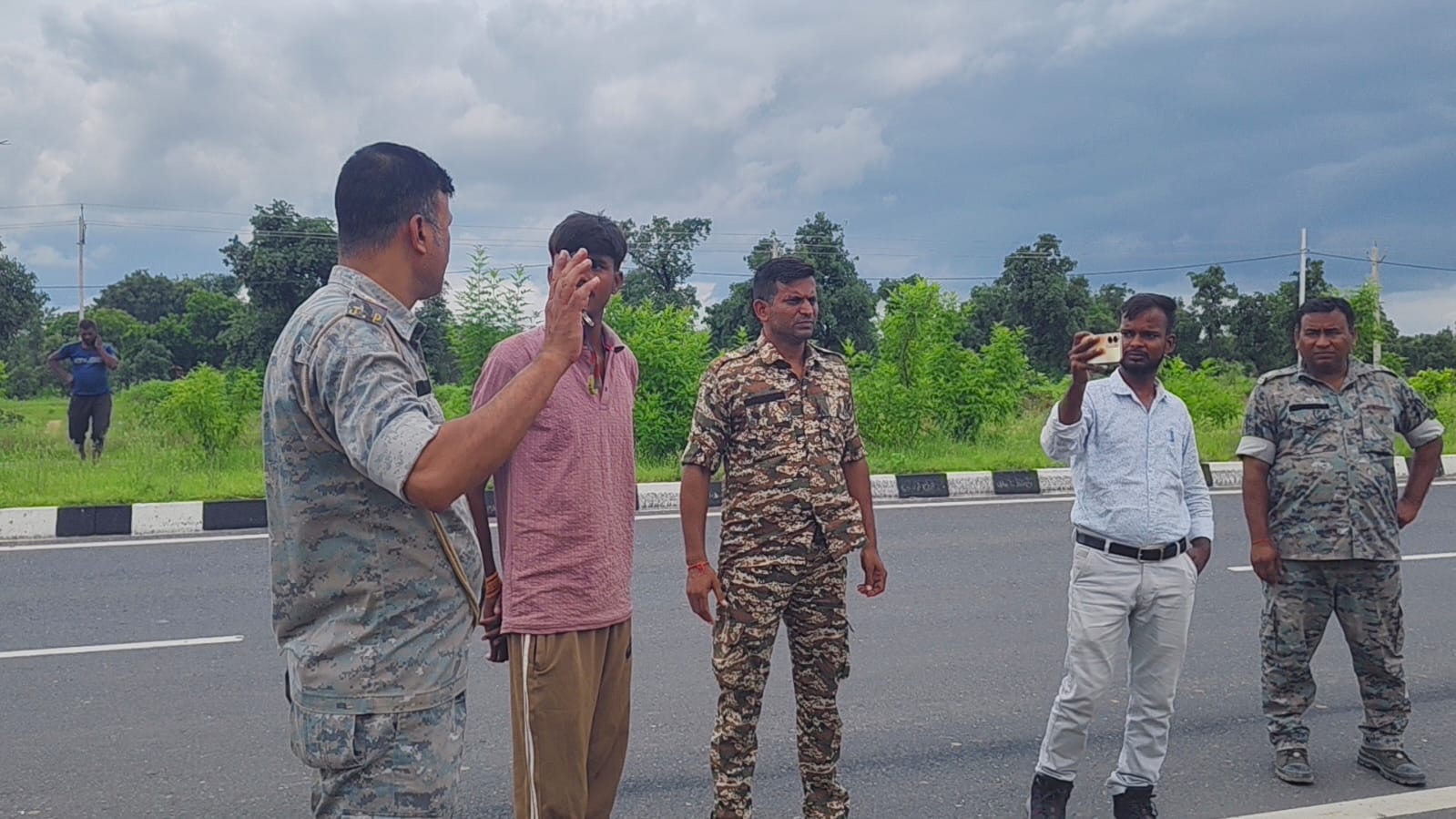 Police stopped CNG gas leakage