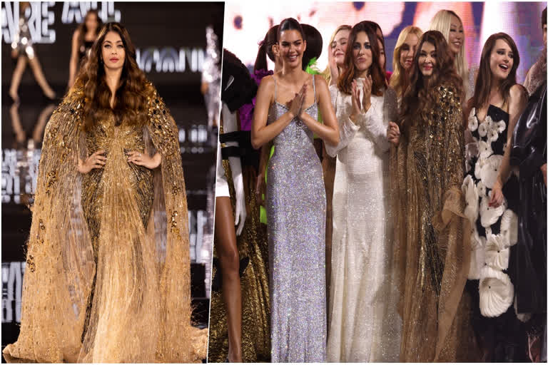 Aishwarya Rai Bachchan slays in golden gown at Paris Fashion Week, grooves with Kendall Jenner in viral video Aishwarya Rai Bachchan slays in golden gown at Paris Fashion Week, grooves with Kendall Jenner in viral video