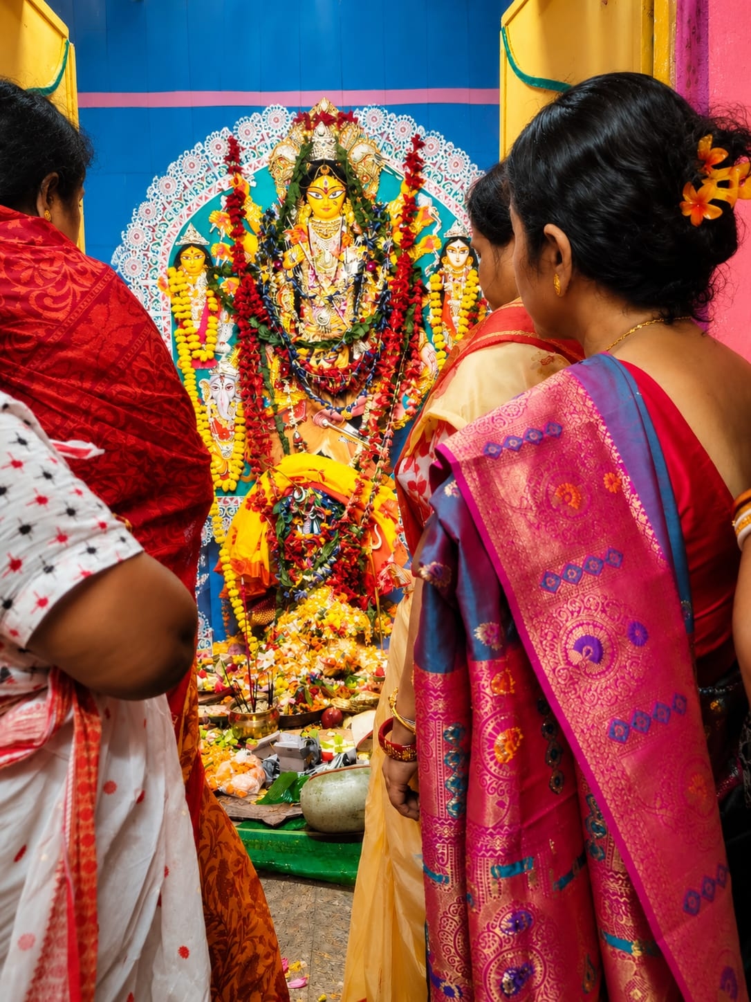 Fish Bhog And 108 Blue Lotuses: In Midnapore, Durga Comes Home On A Scroll For A 200-Year-Old Family Puja