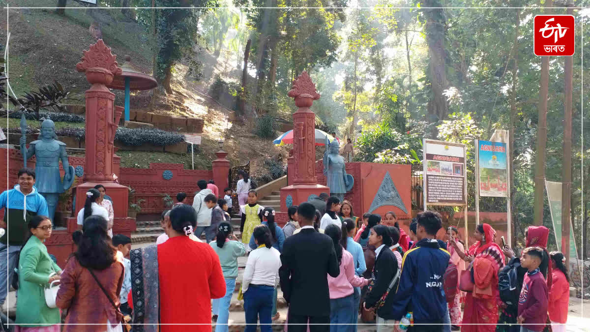 At the beginning of the new year, the flow of tourists in Tezpur city's tourism sector