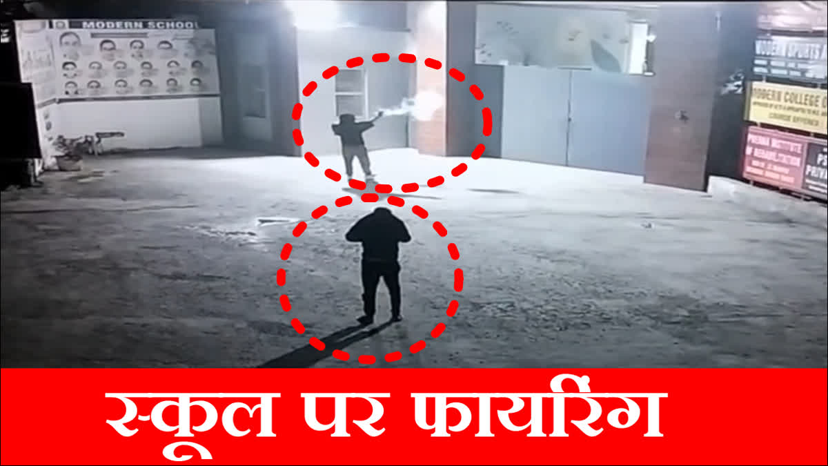 CCTV captured indiscriminate firing outside BJP leader Rakesh Koch school in Bahadurgarh Jhajjar