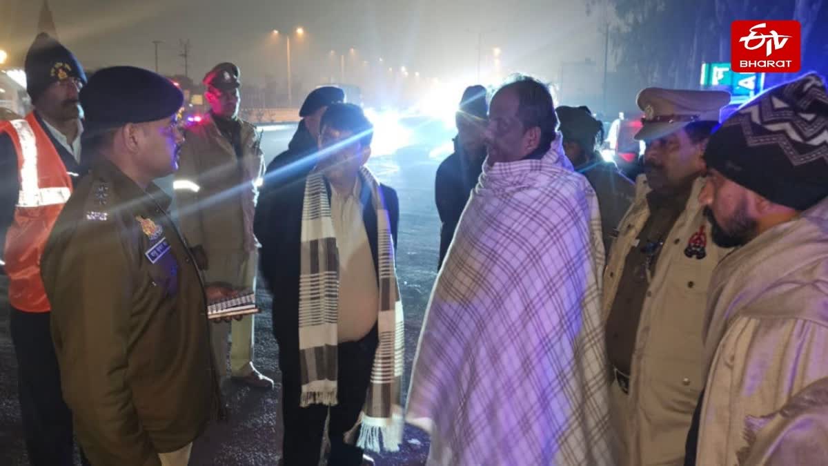 मौके पर पहुंचे राज्यमंत्री ने पुलिस से ली जानकारी.