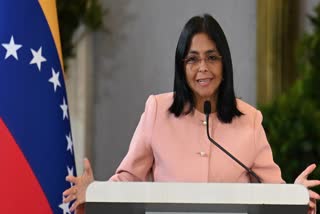 A file photo of Delcy Rodriguez.