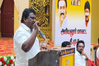 உரையாற்றிய அமைச்சர் எஸ்‌.எஸ்.சிவசங்கர்