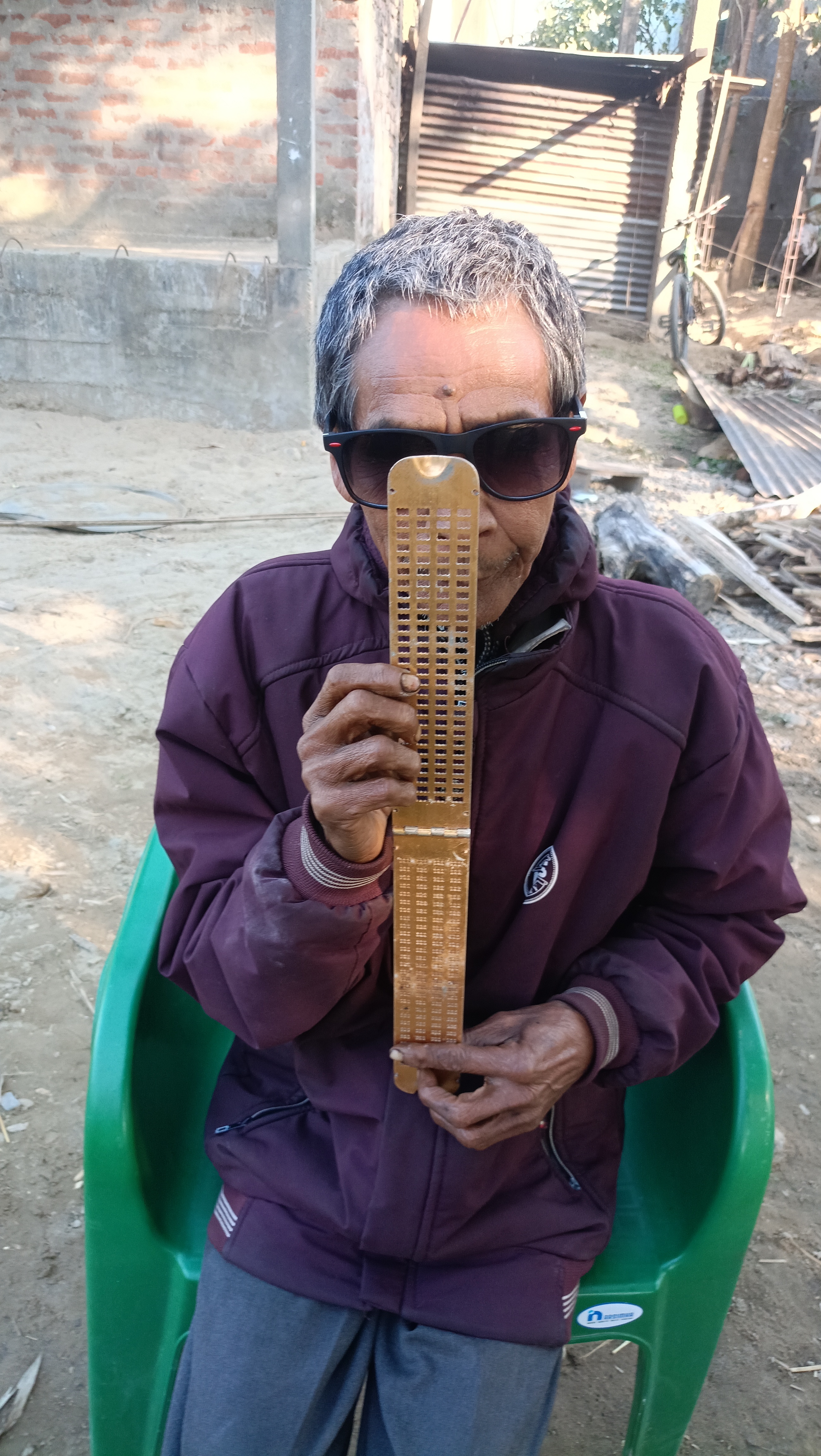 Dhemaji visually impaired man
