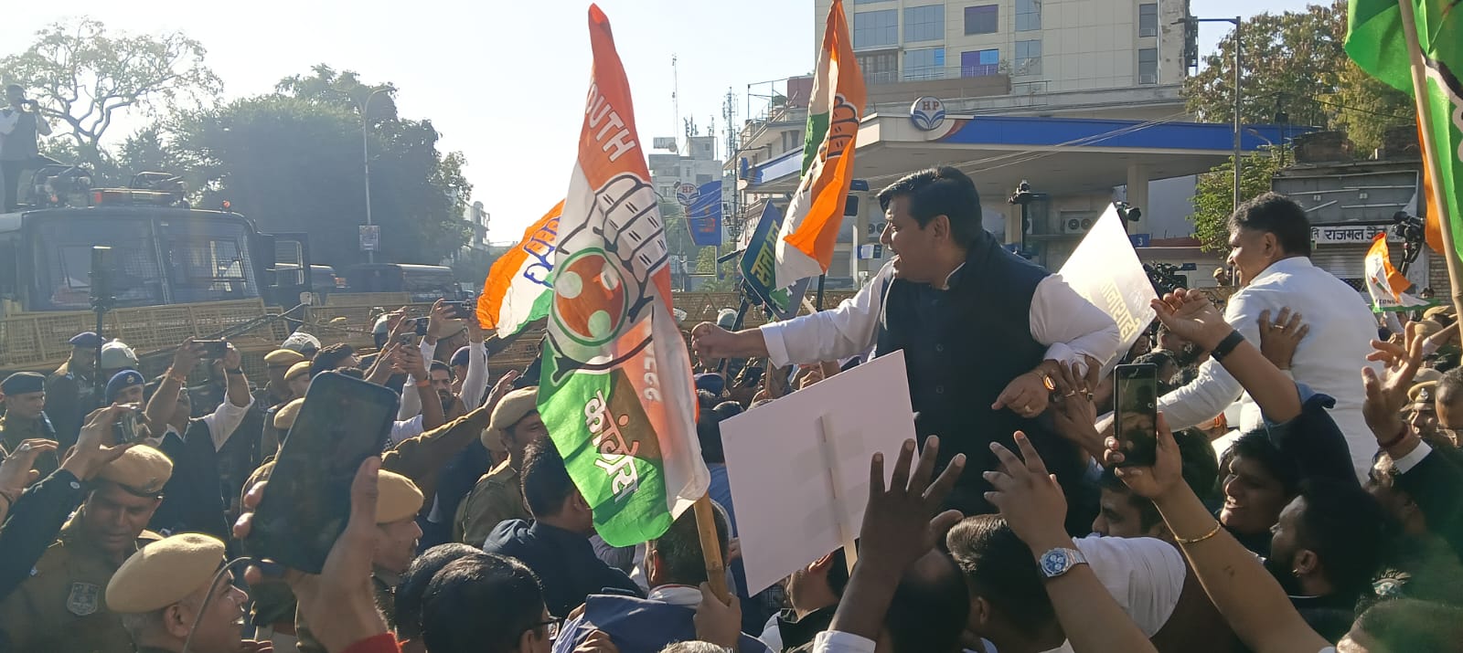 Congress Protest in Jaipur