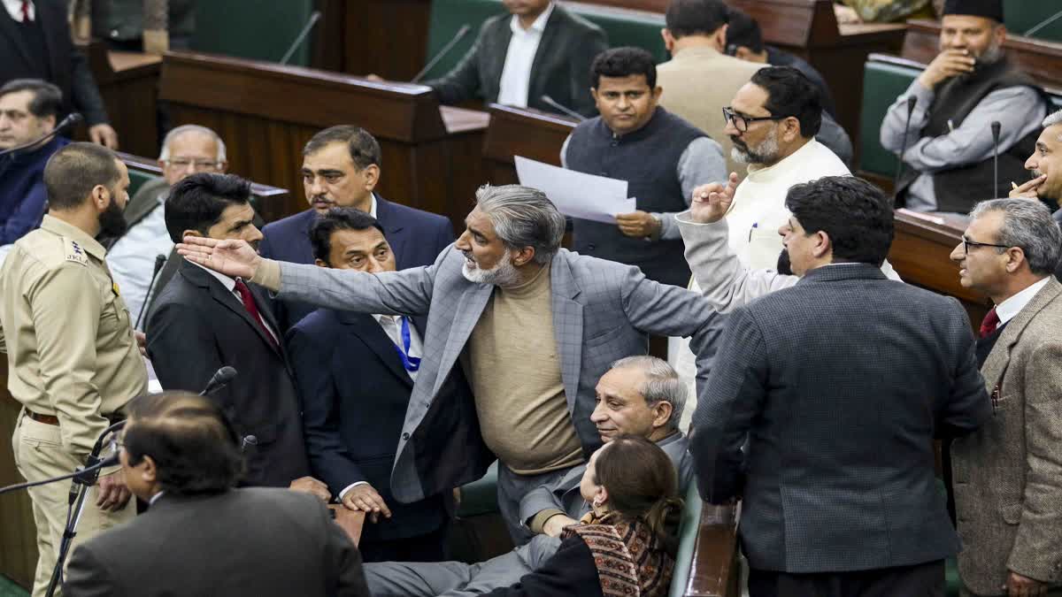 Jammu Kashmir Assembly Witnesses Uproar Over BJP Leader's Remarks On Pir Panjal Region