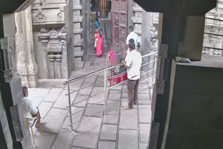நெல்லையப்பர் கோயில் நிர்வாகம் வெளியிட்ட சிசிடிவி காட்சி