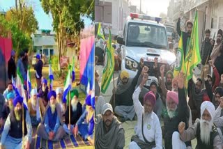 FARMERS SURROUNDED THE POLICE