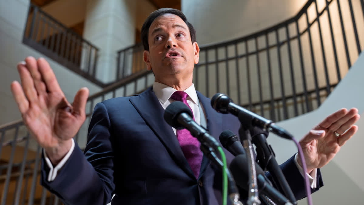 US Congress Taking First Votes On Iran War As Debate Rages About Goals Secretary of State Marco Rubio speaks to reporters as he arrives for an intelligence briefing with top lawmakers on Iran, at the Capitol in Washington, Monday, March 2, 2026.