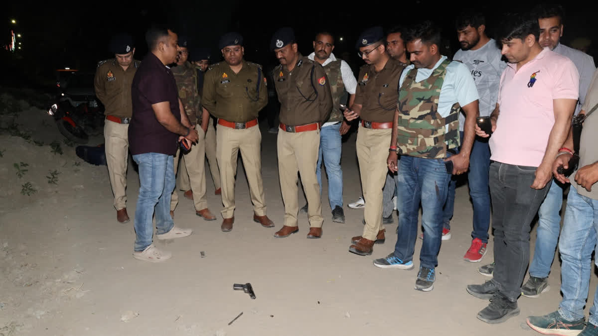 Scene of Tuesday night's encounter