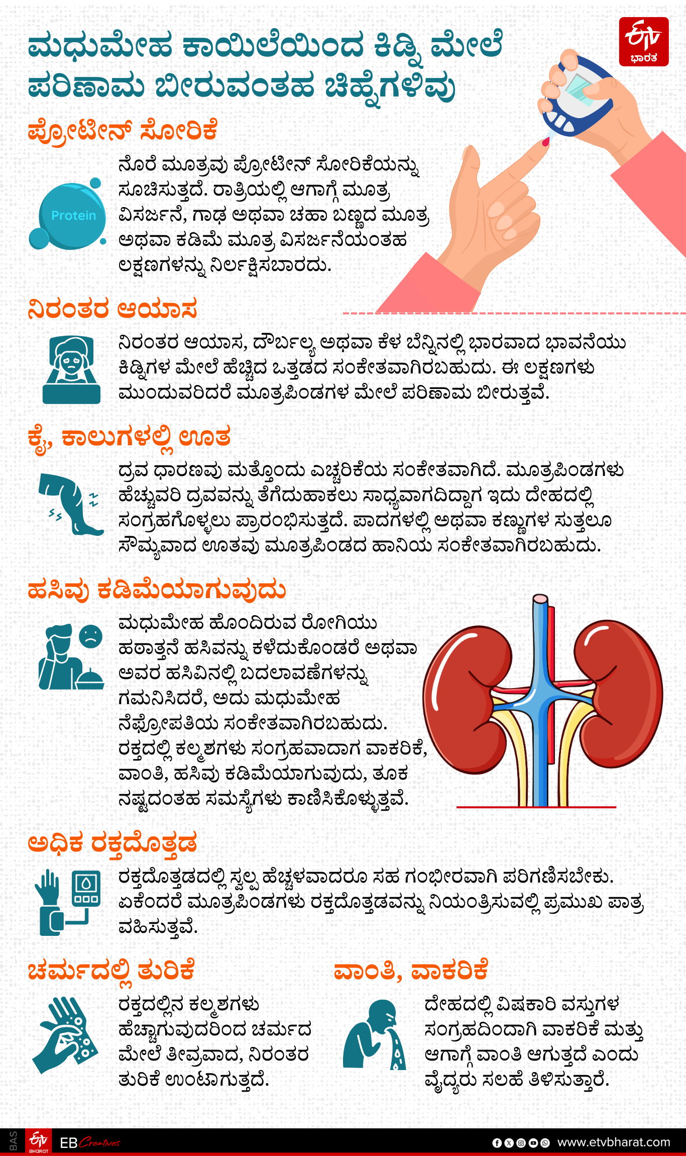diabetes  How diabetes damages the kidneys  risk factors for kidney disease  ಮಧುಮೇಹದಿಂದ ಕಿಡ್ನಿಗಳಿಗೆ ಹಾನಿ ಹೇಗೆ