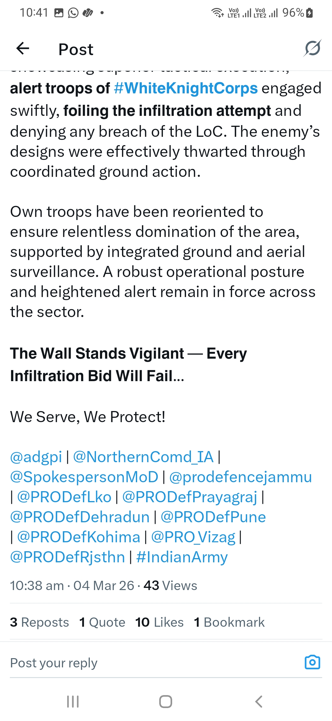 Army fired few rouds at loc after observing suspected movement in Rajouri jk Urdu News